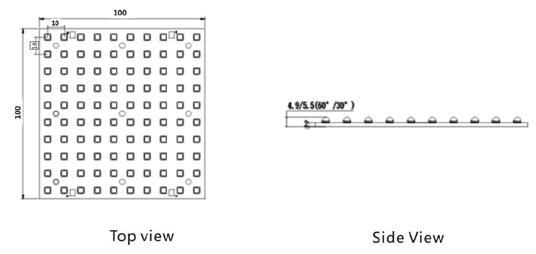 Inkjet Printing UV LED Module 120-320W 365/380/395/405nm 100X100mm with RoHS